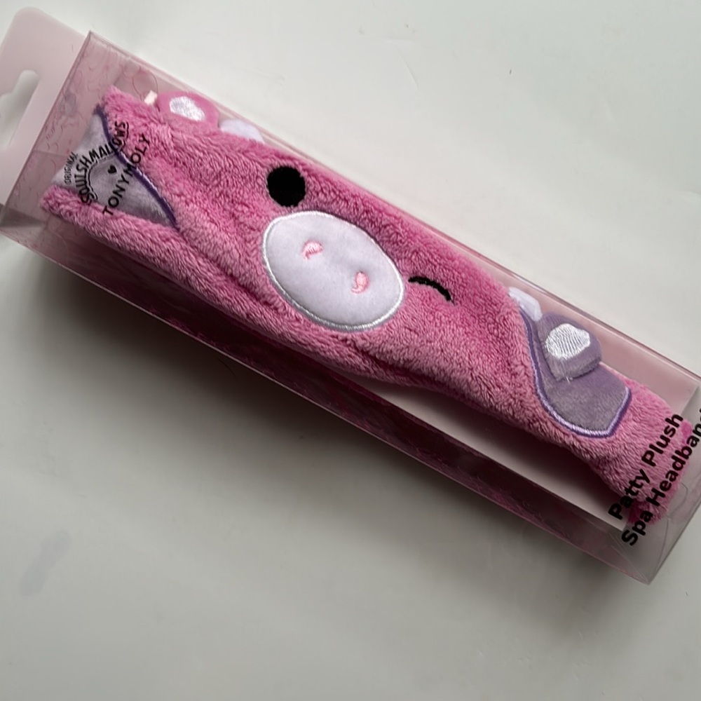 Squishmallows Patty the Cow Plush Pink Headband - Picture 5 of 12